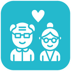 Grandparents Affection Icon