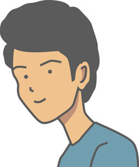 man Illustration on a white background.