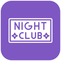 Nightclub Sign Icon