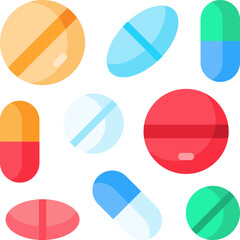pills Illustration on a white background.