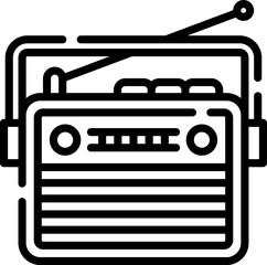 radio Illustration on a white background.