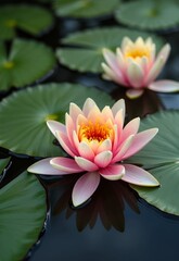 pink water lilly