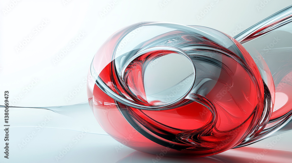 Poster abstract vector mesh half red spheres. futuristic technology low poly style. elegant dots for busine