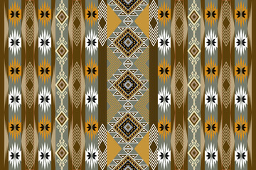 Ikat abstract ethnic art seamless pattern Mexican style wallpaper, set, geometric, oriental, fabric, clothing, print, ornament, Aztec geometric, furniture