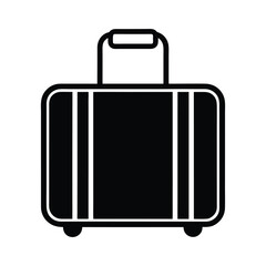 suitcase with luggage vector illustration