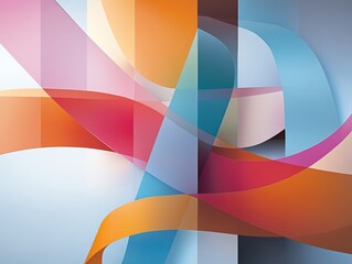 Fototapeta premium A vibrant depiction of vitamins as flowing ribbons of light