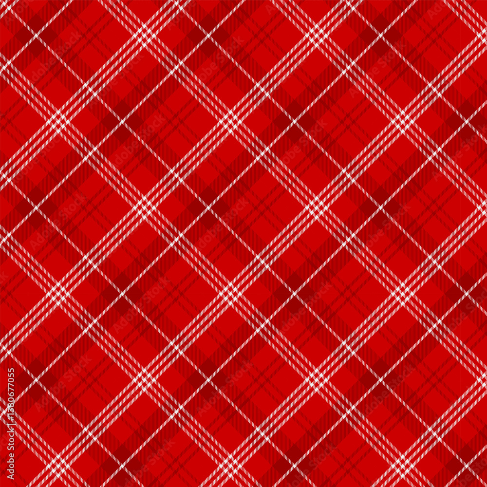 Wall mural plaid pattern with twill weave in red.colorful tartan check seamless pattern.vector illustration bac