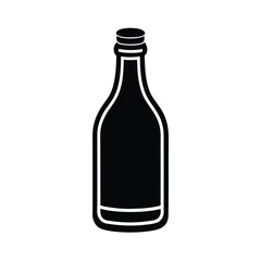 bottle of wine vector illustration