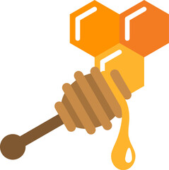 honeycomb Illustration on a white background.