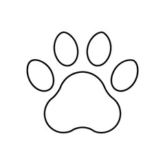 cat paw print vector illustration
