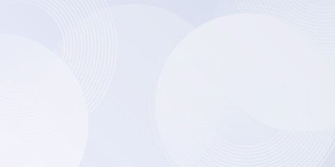 Abstract geometric white background overlapping layers on bright space with line effect decoration. Circle style concept modern graphic design element eps 10