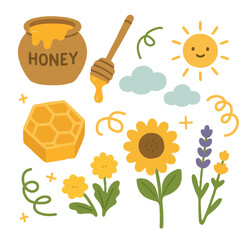 bee and honey