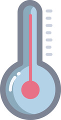 thermometer Illustration on a white background.