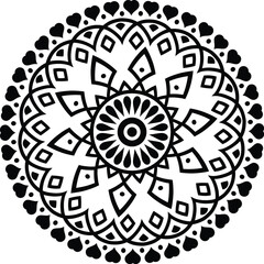 love black mandala design 