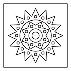 Mandala, mandala coloring book, mandala coloring pages, bold & easy coloring pages, line art, black and white, illustration, mandala abstract, mandala background, mandala shapes, mandala painting