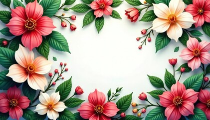 Intricate floral design seamlessly loops, creating a lush, nature-inspired backdrop , infinite pattern, nature, tileable pattern