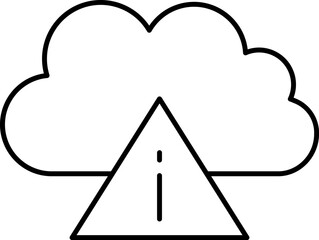 cloud Illustration on a white background.