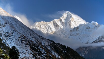 Snowstorm in the Himalayas
