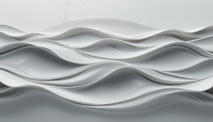 Dynamic wavy plate design home interior decorative art modern aesthetic close-up view contemporary concept for stylish spaces