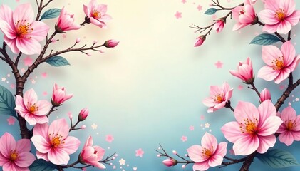 Soft pastel paisley blossoms, delicate vine details, flower, floral, vine