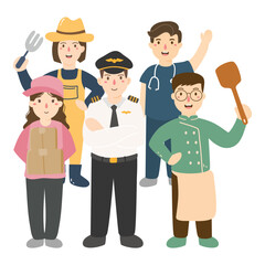 happy international labor day. vector illustration