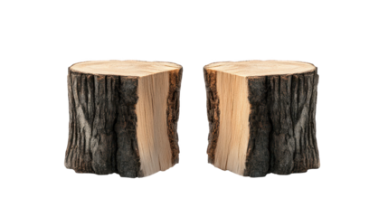 Stacked wooden planks, natural texture and grain in rustic woodworking design two