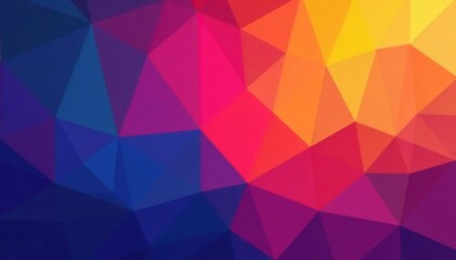 Obraz premium Abstract geometric shapes, vibrant color gradient , design, abstract