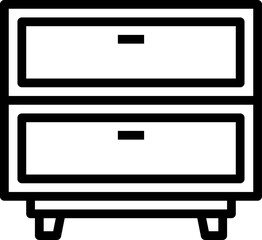 cabinet Illustration on a white background