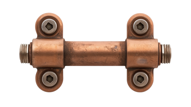 Industrial metal pipe closeup, detailed texture and metallic surface for background or design