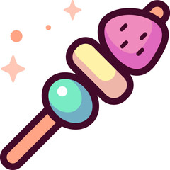 fruit Illustration on a white background.