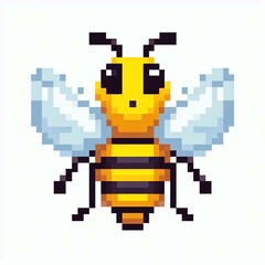 Obraz premium Pixelated Bee Illustration Suitable for Marketing Material