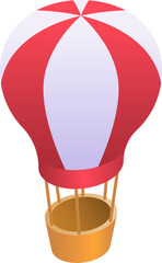 hot air balloon Illustration on a white background