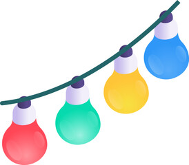 light bulbs Illustration on a white background