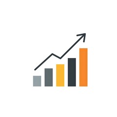 Different type of finance profit icon. simple vector illustrations