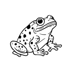 cute amphibian outline