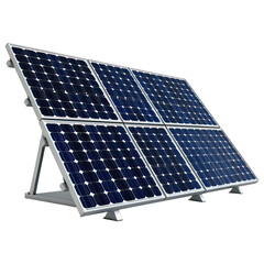 Efficient solar panel array showcasing modern technology for renewable energy generation, ideal for sustainable living