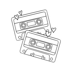 retro cassette tape love