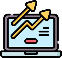 monitoring Illustration on a white background