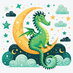 Obraz premium Dragon crocodile kid costume isolated vector illustration stock illustration
