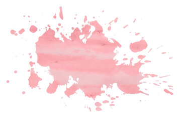 pink brush paint stain isolated on transparent background © คเณศ จันทร์งาม