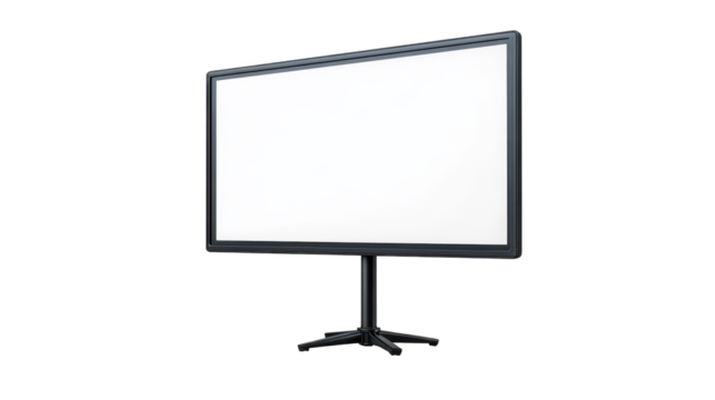 Large screen display stand, versatile solution for presentations, conferences, and digital signage