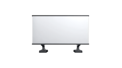 Blank whiteboard on black stand, ideal for office, home, presentations, and brainstorming sessions