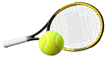 Dynamic tennis action, racket striking ball on vibrant court in tense match tennis