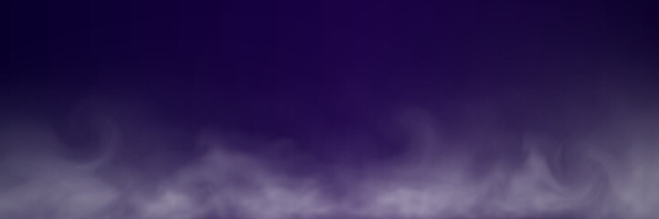 Realistic white smoke or mist effect with soft, swirling patterns on a transparent background. Perfect for overlays and atmospheric designs.
