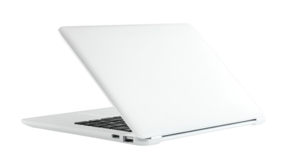 Sleek white laptop keyboard closeup, perfect for productivity and digital tasks