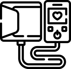 sphygmomanometer Illustration on a white background