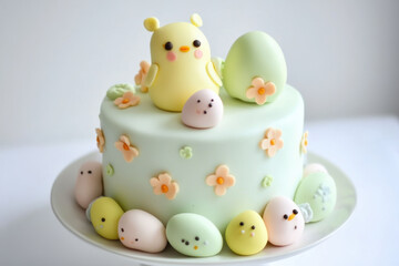 Fototapeta premium Easter Egg Cake for a Special Celebration
