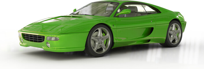 green sports car © Dakshata