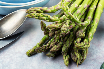 Delicious plate of asparagus.