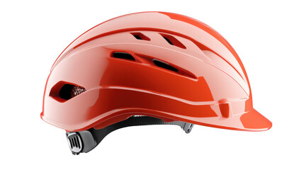 Striking red helmet on black, a representation of safety, protection, and essential equipment